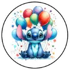 STITCH BIRTHDAY BALLOONS ENVELOPE SEALS LABELS STICKERS PARTY FAVORS