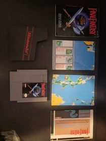 Final Fantasy NES Nintendo W/ Both Maps Tested Working. Map Torn But Complete