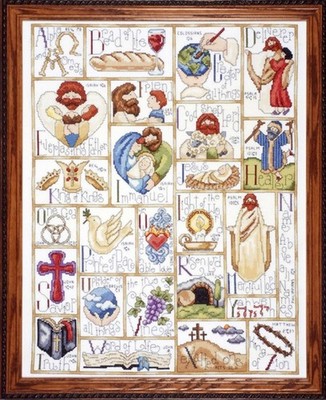 Design Works Inspirierendes ABC gezähltes Kreuzstich-Set