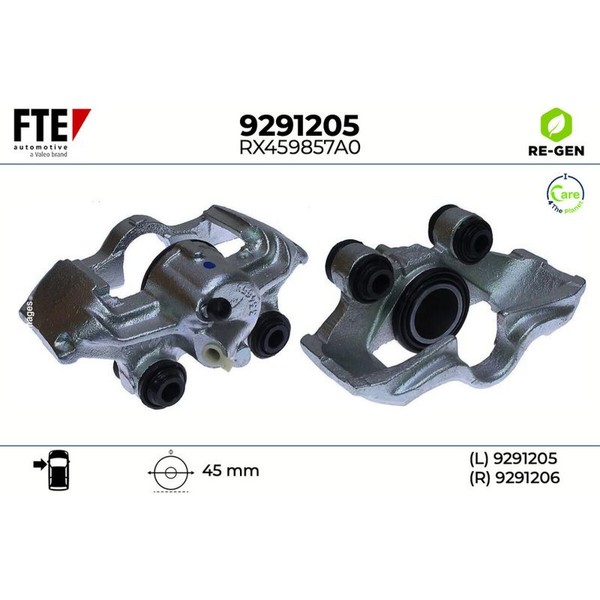FTE 9291205 Bremssattel FüR Renault Super 5 Rapid B C40 F40 G40-image
