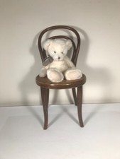 Restored antique Thonet 1800s-1900s bentwood child's teddy chair with label