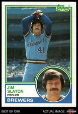1983 Topps #114 Jim Slaton Brewers 7.5 - NM+