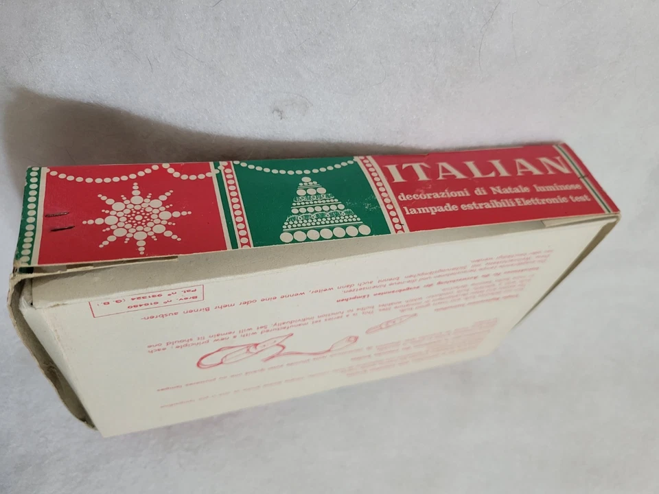 Cuerda de luces italianas Pixie/Elfos raras de colección con caja. 10 cabezales. Foto 3 de 4