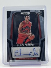 ULRICH CHOMCHE 2024-25 PRIZM BLACK ROOKIE AUTO #RS-ULR RAPTORS Q5580