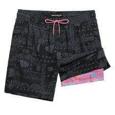 maamgic Mens Swim Trunks 7" Swim Shorts with Compression Liner Quick Dry Swim...