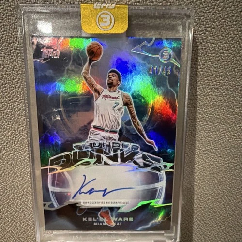 Topps 2025-26 Three Thunderdunk Sigs Kel'el Ware Auto 11/49 Heat TD-KW
