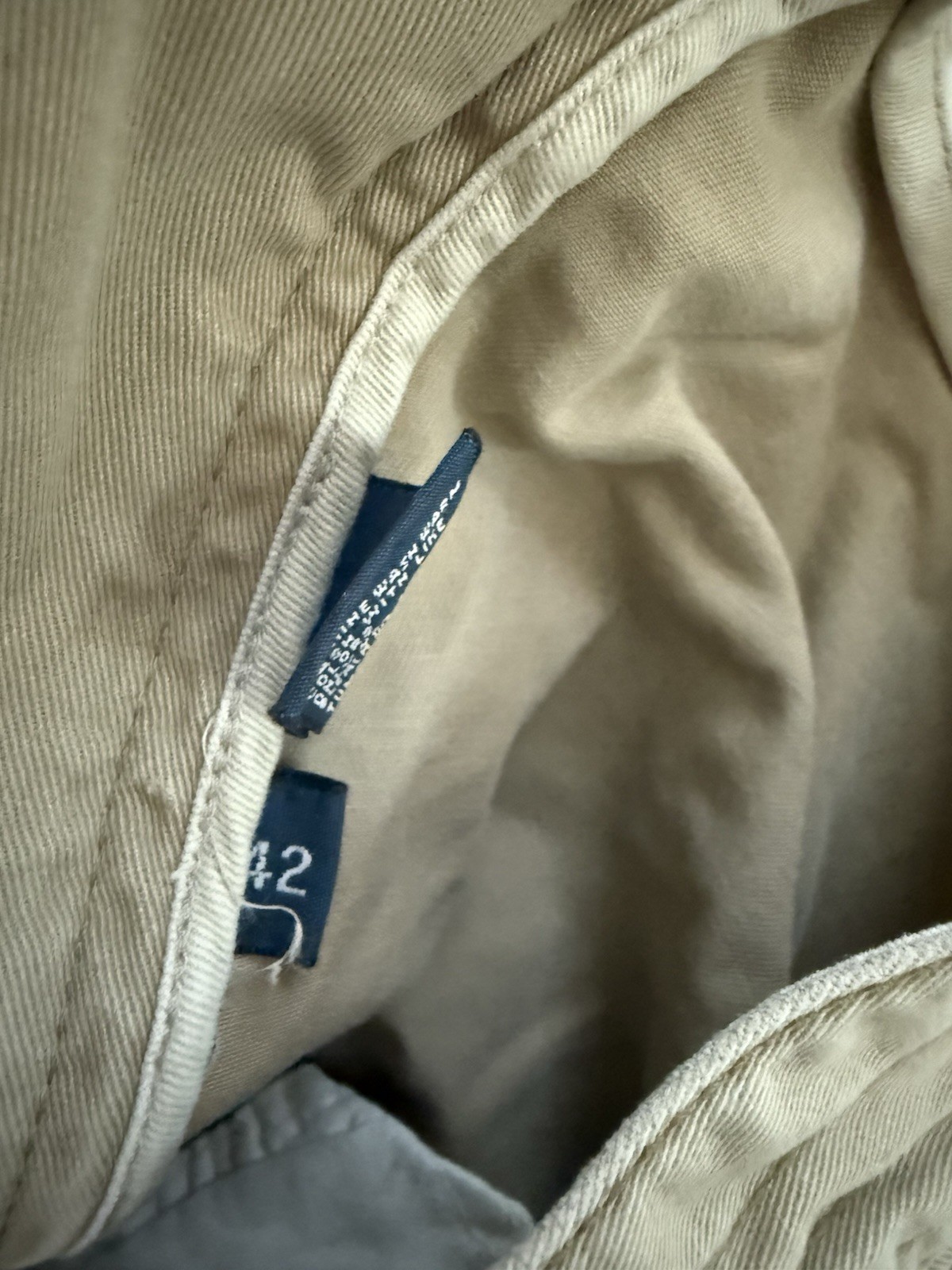 Vintage Polo Ralph Lauren Y2K Cargo Shorts Men 42 Utility Baggy 90's  Tan Chino thumbnail 6