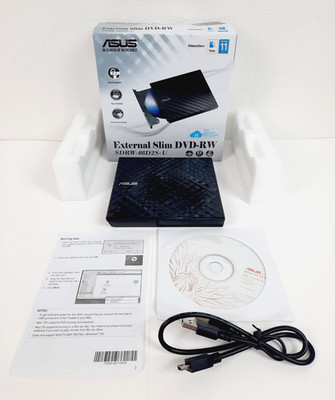 Asus SDRW-08D2S-U External Slim DVD-RW USB Optical Drive, Tested Working