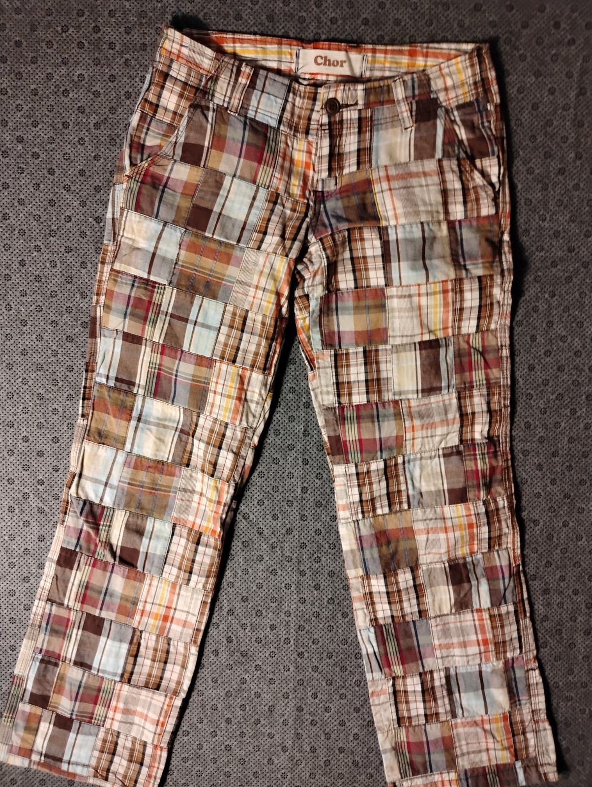 Chor Pants Patchwork Bootcut Grunge Goth Rare Ret… - image 1