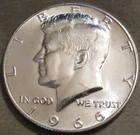 SELLING AS SHOWN ~ 1966 SMS UNCIRCULATED KENNEDY HALF DOLLAR ~ 40% SILVER ~ 621