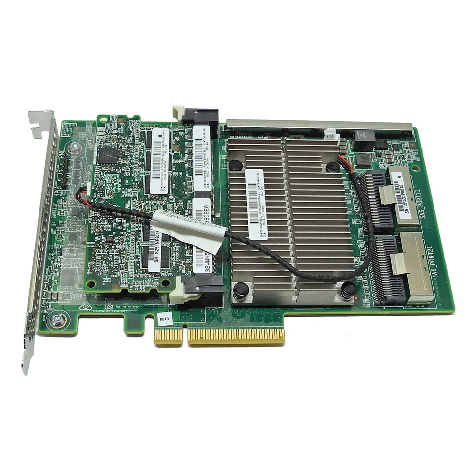HP Smart Array P840 12Gb SAS RAID Controller 4GB FBWC +2x SAS Cables 761880-001 - Image 3 of 4