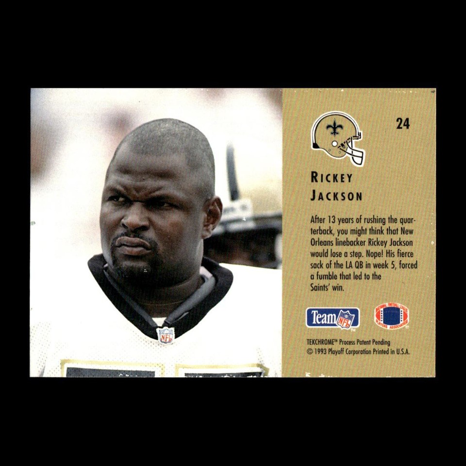 Rickey Jackson 1993 Playoff Contenders New Orleans Saints #24 R323C 29 ...