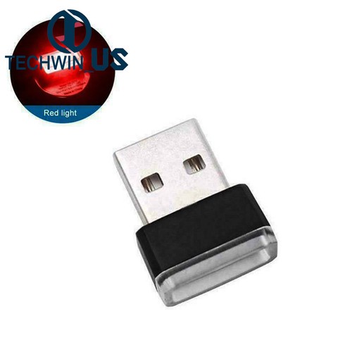 Mini USB LED Luce Interno Auto Neon Atmosfera Ambiente Accessori Lampadina Lampada L3US - Foto 16 di 25