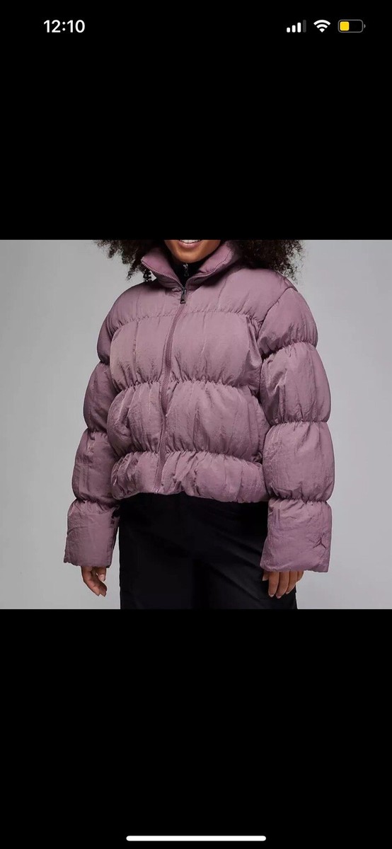 Nike Air Jordan Women's Puffer Jacket in Mauve Size-XS $195