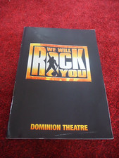Queen's We Will Rock You Theatre Program from the Dominion Theatre