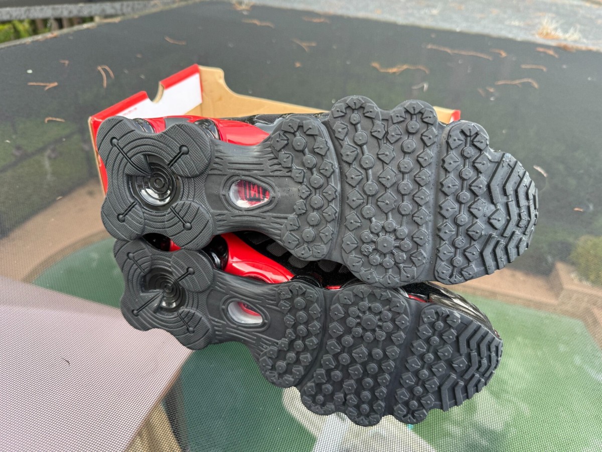 Size 13 - Nike Shox TL Black University Red for sale online | eBay