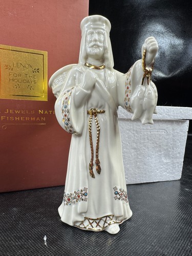 Lenox China Jewels Nativity Fisherman, Innkeeper, & perfume seller