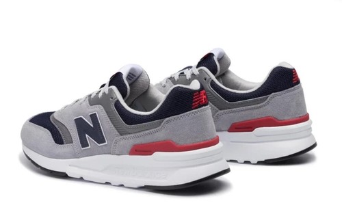 CM997HCJ New Balance Grey Navy Low Casual Athletic Lifestyle Sneakers Shoes - Picture 6 of 8