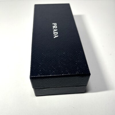 PRADA Empty Gift Box For Eyeglasses Glasses Black Pebbled  display picture 1