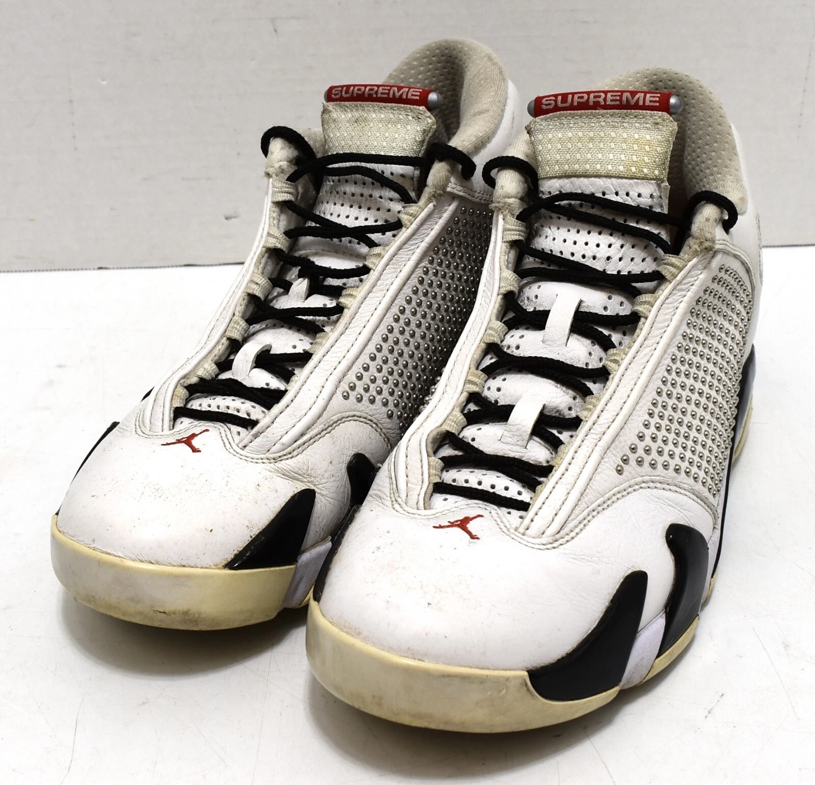 Nike Air Jordan 14 Retro x Supreme White 2019 Taille 10,5 BV7630 106