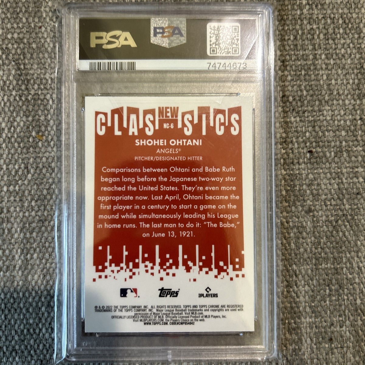 Shohei Ohtani Topps 2022 Chrome Classics PSA 10 | eBay