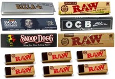 RIZLA RAW Snoop Dogg Bob Marley Rolling Papers Smoking Gift Set & 6 Roaches