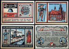 LEER 1921 XX-RARE "Der Stahlhelm" Veterans' Org. Complete Series German Notgeld