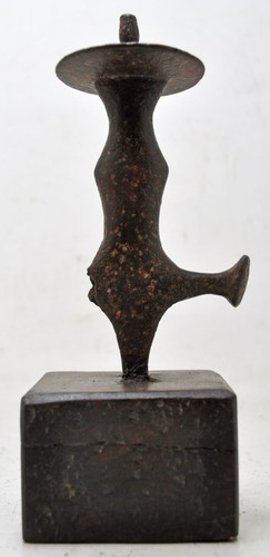 Antique Iron Sword Hilt Handle on Stand Original Old Hand Crafted - Picture 2 of 8