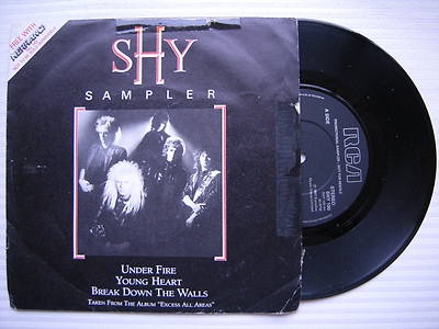 SHY - Promo Sampler, Under Fire / Young Heart / Break Down The Walls, SHY-100 Ex