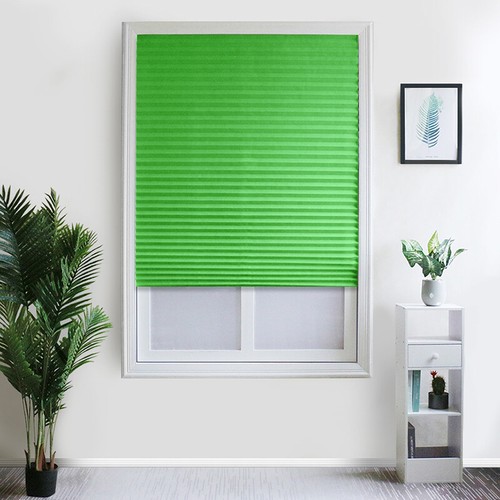 Self-Adhesive Pleated Blinds Half Blackout Curtains Shades Bathroom Curtains 9L - Picture 11 of 29