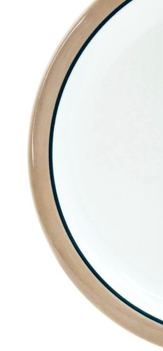 5 VTG Syracuse China SUDAN Morwel Shape Tan Green Restaurant Dinner Plate Set - Bild 7 von 11