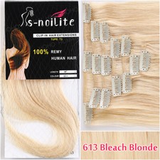 Dick Clip In Remy Echthaar Extensions Haar Weft 8 Tressen Haarverlängerung 60CM