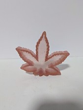 Cannabis Marijuana Leaf Decoration Wall Table Hard Plastic Pink