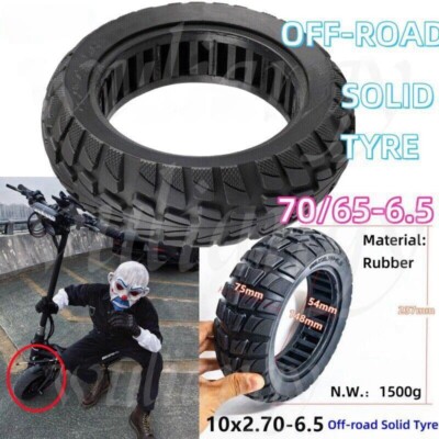 10 Zoll 10x2.70-6.5 Off-Road Vollgummireifen 70/65-6.5 Für Balance Car E-Scooter