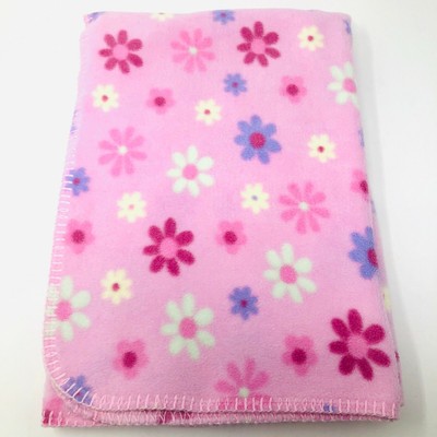 pink flower blanket