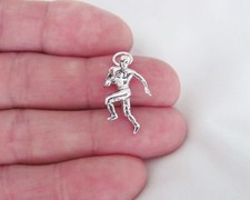 Sterling Silver Football player charm