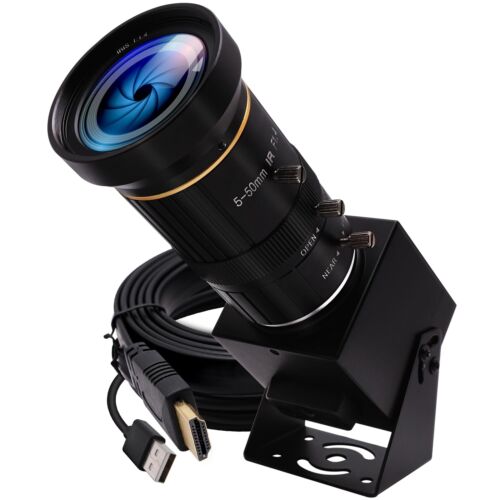 HDMI USB Webcam 4K Camera for Live Streaming 10X Variable Focus PC Camera USB...