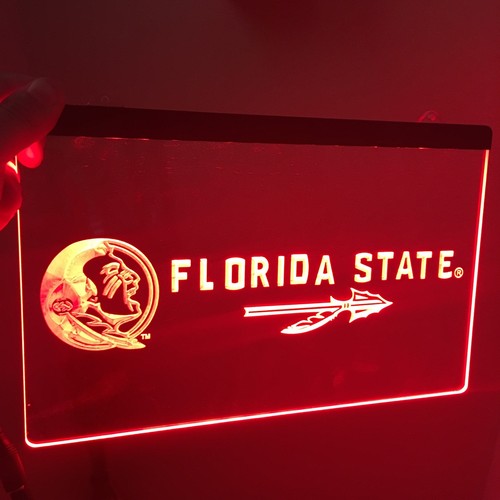 Florida State Seminoles LED Neon Sign for Game Room,Office,Bar,Man/Lady Cave. - Picture 2 of 5