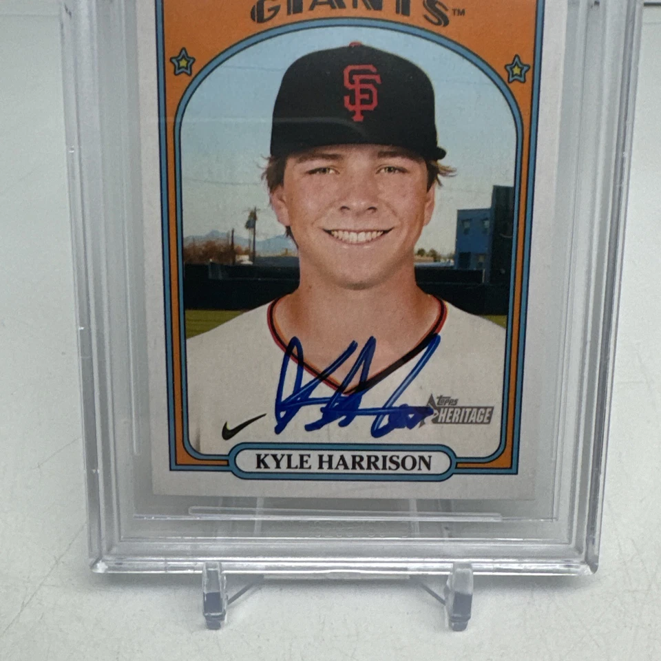 2021 Heritage Minors Kyle Harrison Auto Boston Red Sox #99 Signed BAS Slab - Image 3 of 4