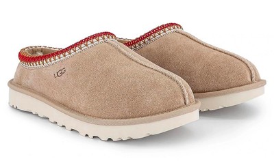 Authentic Women's Shoes 100% UGG 5955 Tasman Braid Slippers Sand Dark Cherry