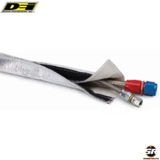 DEI 10405 1" Aluminized Hose Sleeving Hook & Loop Sticky Heat Shroud 36" Long