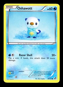 2011 Pokemon Black & White Oshawott 28/114 NM