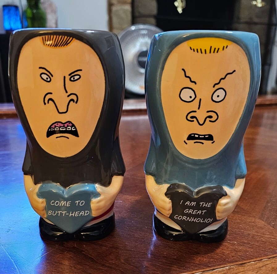 Beavis and Butt-Head　マグカップSet Beavis and Butthead Ceramic Mug, Set of 2, Zak Designs!, New