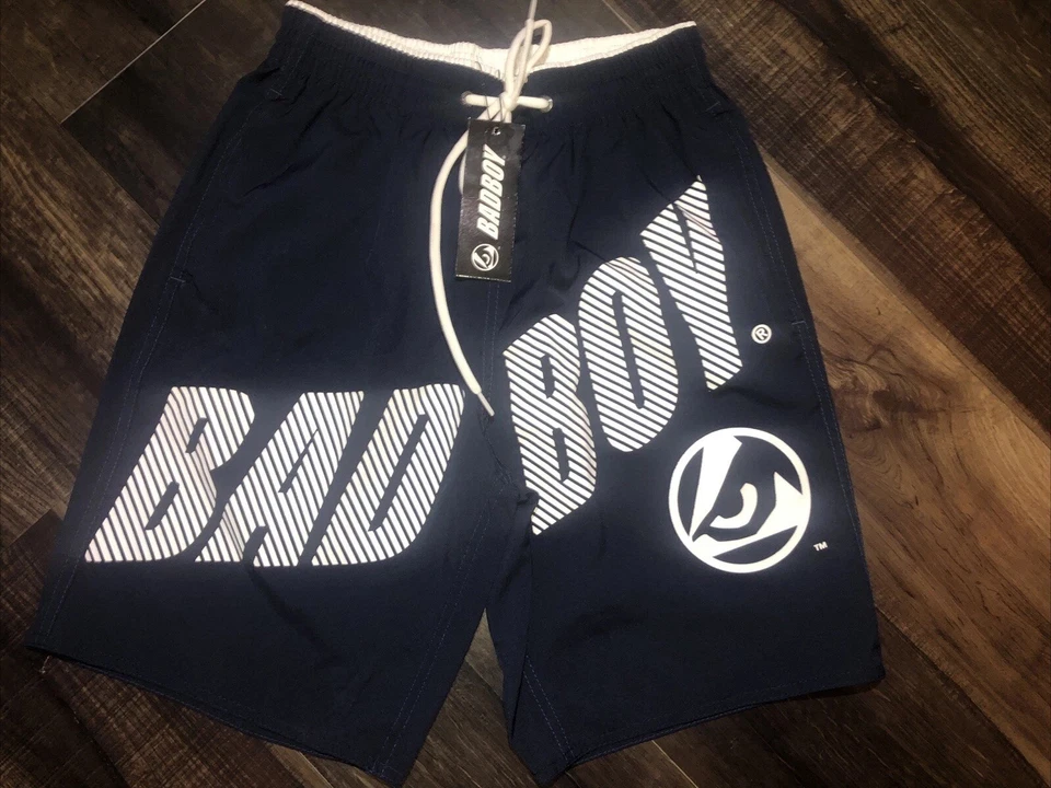 Pantalones Cortos Bad Boy Para Hombre MMA Grappling Jiu Jitsu Caja Lucha Azul Marino Talla M NUEVO Foto 3 de 4