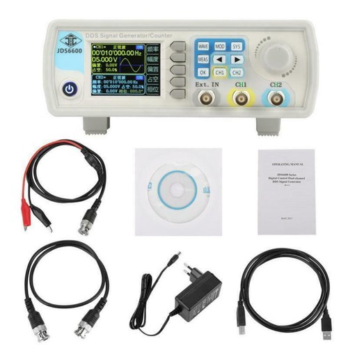 JDS6600 60MHz Dual Channel Arbitrary Waveform DDS Signal Generator Pulse 14bits - Picture 16 of 16