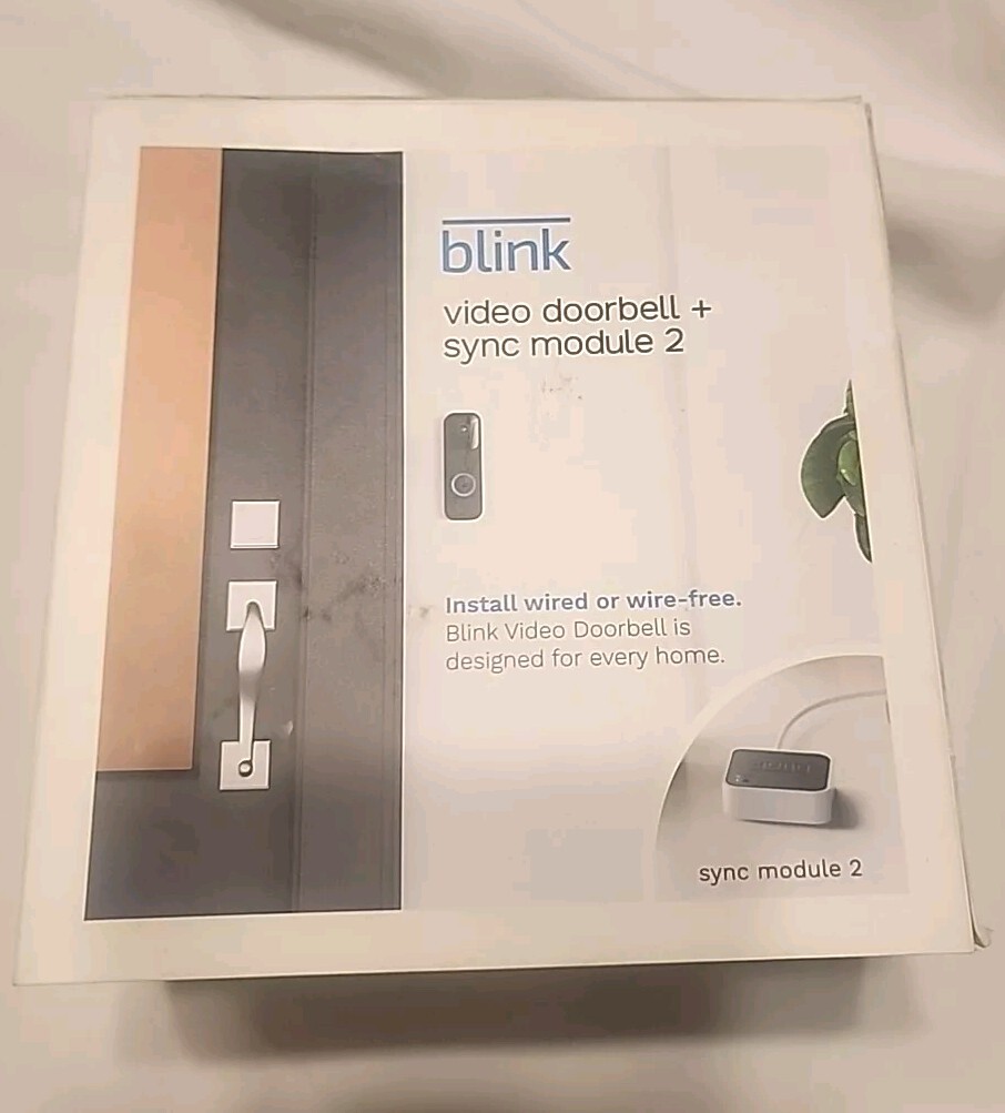 Blink Video Doorbell + Sync Module 2 Open Box/returned-image