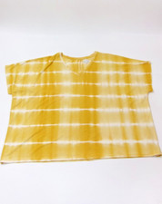 Wonderly Womens Yellow GOLD V neck Tee Top Plus size 4X