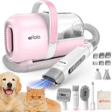6-in-1 dog grooming kit, pet grooming vacuum cleaner, home grooming device,