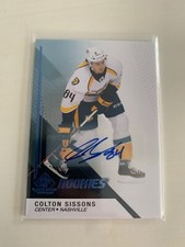 2013-14 SP Game Used COLTON SISSONS #125 Rookie Gold Auto Nashville Predators 