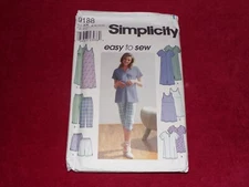🌺 SIMPLICITY #9188-LADIES MATERNITY DRESSES-TOPS-SHORTS & CAPRI PATTERN 8-14 FF